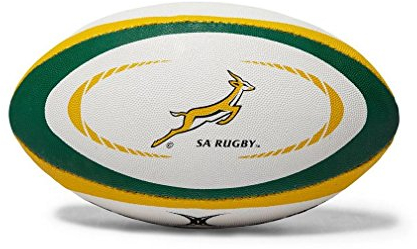 Gilbert South Africa International Replica Rugbyball, Weiß, Midi