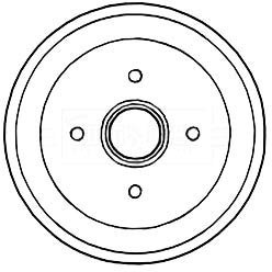 Borg & Beck BBR7238 Brake Drum To Fit Ford Fiesta 02-08