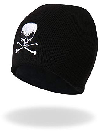 Hot Leathers Boys Beanie Skull-caps, Black