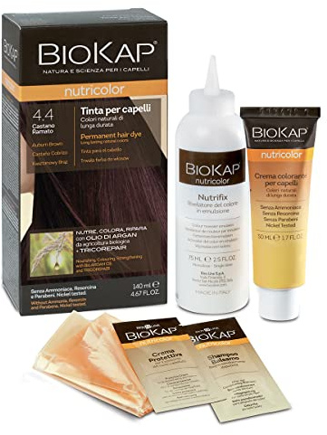 Biokap Tinte Auburn Brown Dye 140 ml; castaño Cobrizo 4.4 1 Unidad 140 ml