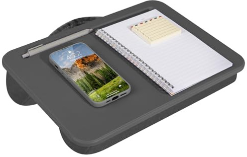 LAPGEAR 43105 Bureau Compact pour Ordinateur Portable jusqu'à 15 Gris Anthracite