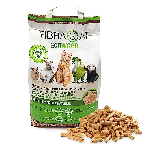BPS 8L Lecho Higienico Virutas de Madera para Mascotas Serrín para Gato Animales Pequeños Hámster Conejo Loro Ardilla Erizo (Modelo 1) BPS-00103