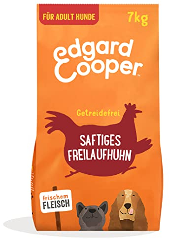Edgard Cooper Hundefutter, Trockenfutter für Hunde, Huhn, 7kg, Hundefutter trocken getreidefrei ohne Zucker, natürliche Zutaten und frisches Fleisch, voller essentieller Aminosäuren
