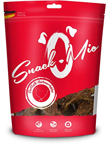 SnackOMio – Premium Hundesnack – delikate Hühnerhälse, getreidefrei, 1er Pack (1 x 500 g)