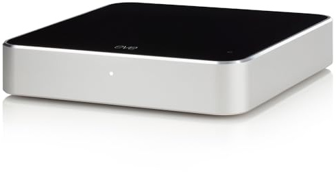 Eve Play – Audio Streaming Interface for AirPlay, Upgrade to AirPlay audio streaming, Latency compensation, digital-to-analog converter, Three audio outputs, Apple Home, Ethernet, 2.4/5 GHz Wi-Fi
