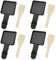 Lot de 4 poêlons à raclette avec revêtement antiadhésif pour barbecue, poêlons à raclette, poêles à raclette multifonctions, avec spatule, pour la cuisine au restaurant