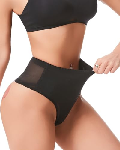 Aintmax Tummy Control Thong Shapewear Underwear for Women Seamless Body Shaper Girdle Compression Panties