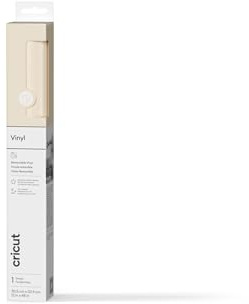 Cricut Permanent Adhesive Vinyl Sheet | 30.5 cm × 1.2 m | Matte Cream | Self-Adhesive Vinyl for All Cricut Cutting Machines