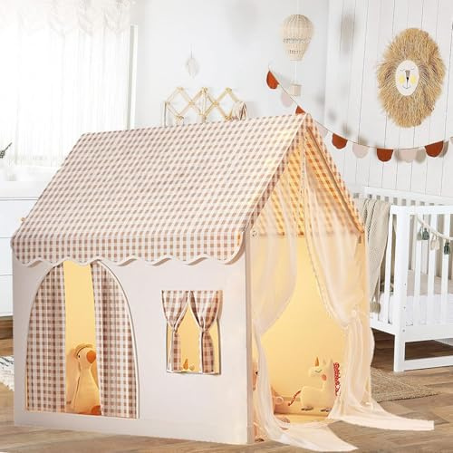 Tienda de Campaña Infantil, Tienda de Campaña de Princesa, Infantil Tela de Juegos, Tienda de Princesa Castillo, Casa de Juegos para Interiores y Exteriores, Tienda para Niños Niñas