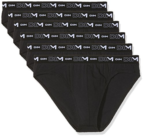DIM Slip Homme Lot de 6 | Coton Stretch Confort | Maintien Quotidien | sans Étiquette