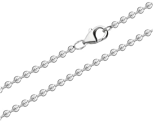 NKlaus 45cm chaîne boule 3mm 925 argent sterling collier en argent 4259
