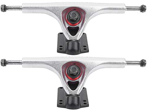 Aluminiumlegierung Longboard Trucks Achsen, 2pcs Professionelle Skateboard Brücke Bracke Räder Set Achse Bridge Skate Halterung Hardware Dichtung Nagel Bracket Skateboarddecks Skateboard Achse
