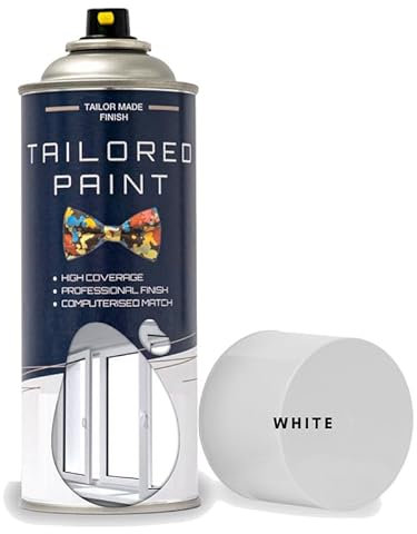 Tailored Paint Upvc Window & Door Aerosol Spray Paint For Facia Boards Windows Doors Garage Roller Doors Spouting Guttering - No Primer Needed - Touch Up Satin