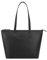Lloyd Baker London – GLOSHI Leder Tote Bag – Klassisches modernes Design für Damen aus 100% echtem Vollnarbenleder mit durchgehendem Reißverschluss, Schwarz , Medium