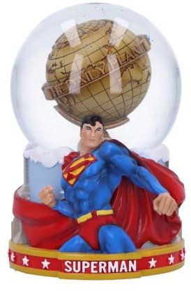 Nemesis Now DC The Daily Planet - Palla di neve di Superman, collezione Superman, regalo di supereroe e cimeli