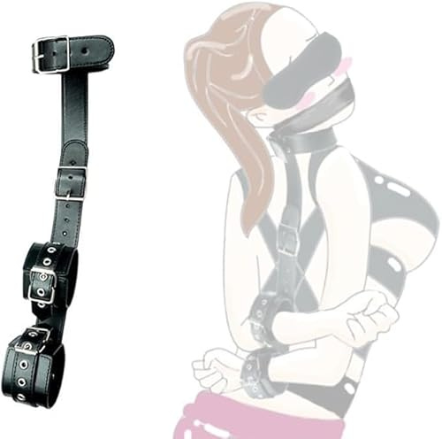 Juego de accesorios ajustables de cuero PU negro para principiantes