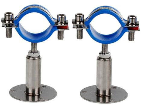 SHINEOFI 2piezas Abrazadera De Tubo De Acero Inoxidable Clip De Fijación De Agua Abrazadera De Manguera De Gas Para Fijar Tubos Cocina