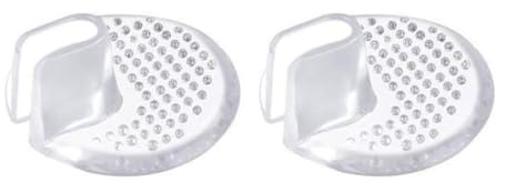 2 Pack Transparent Gel Toe Guards Thong Sandal Protectors Ball of Foot Pads | Soft gel cushions ease friction & soreness; washable, reusable clear design fits most sandals for daily, beach & walking use