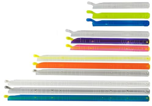 ZAKTUS 12 Pezzi Clip Riutilizzabili per Sacchetti, Mollettine per Chiusura Sacchetti, Cucina, Clip Sigillanti, Fermasacchetti per Confezioni Dolci e Snack (9-22,5 cm) (Colorato)