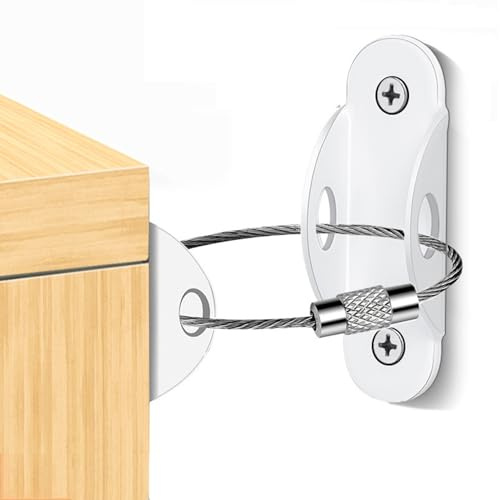 Anti-tippningsenhet | Möbelsäkerhetsremmar | anti-tippsats | byrålskonsol väggkontakt | säker för barnsäkerhet, bokhyllor och skåp