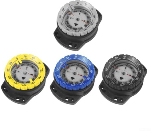 Compas de plongée sous-marine compact avec écran lumineux étanche jusqu'à 50 m de profondeur Outil d'orientation fiable pour la plongée et la navigation marine