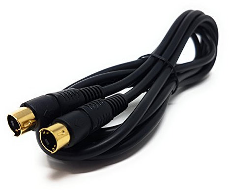 Maincore 2m long SVHS S-Video 4 pin mini-Din/Male to Male Cable Cord Lead