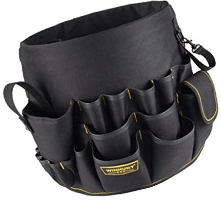 LOVIVER Werkzeugtasche Transporttasche mit Halterungen Eimer Caddy Organizer, Pocket- Eimer