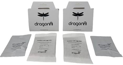 Dragonfli Clothes Moth Killer Egg Parasite Sachets (2 sachets) and Clothes Moth Trap (2 traps) Bundle