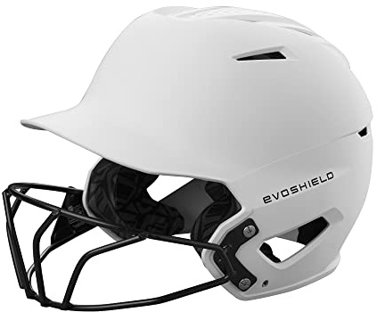 EvoShield XVT™ 2.0 Matte Batting Helmet with Facemask - Team White, Medium/Large