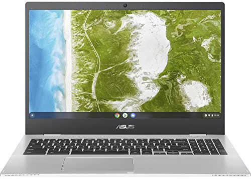 ASUS Chromebook CX1 CX1500CKA, Notebook da 15,6 Anti-Glare, Intel Celeron N4500, RAM 8GB, 64GB eMMC, Intel UHD Graphics 600, ChromeOS, Argento