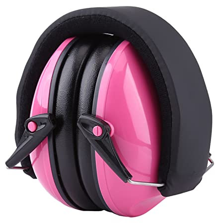 Orejeras con Reducción de Ruido, Protectores Auditivos, Protección Auditiva para Dormir, Protector Auditivo para Niños y Estudiantes (Rosa)