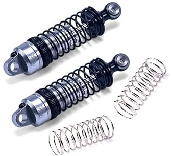 Aluminum 7075 Front Adjustable Spring Damper 70mm For Tamiya 1:10 R/C 58719 BBX BB-01 Upgrade Parts - Silver