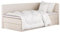 mybed. Boxspringbett Einzelbett Mitto Conti Twin Rechte Seite Polsterbett mit Bettkasten Hellbeige 7-Zonen Taschenmatratze H3 100x200 und Topper Jugendbett Kinderbett