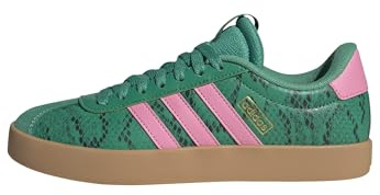 adidas Women's VL Court 3.0 Shoes, Court Green/Bliss Pink/Gold met., 8 UK
