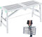 LeitergerüSt,Arbeitsplattform, Tragkraft 200kg – Tragbare, GerüSt HöHenverstellbar, Arbeitsplattform Klappbar Mehrzweckleiter,Multifunktionsleiter,Baugerüst (160x30CM)