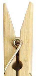 SENJEOK 400 PCS Large Wooden Clothes pegs, 6.1 x 1.1cm Wood Laundry pegs, Bamboo Washing Clothespins Clips for Clothes Photos