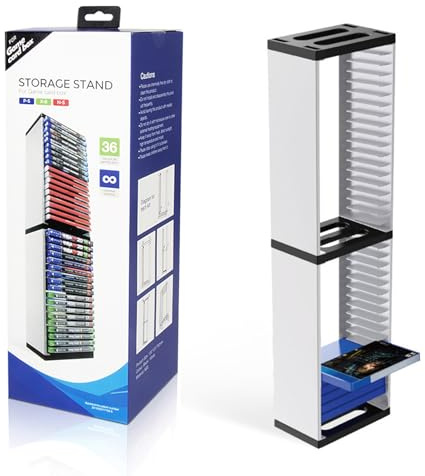 Video Spiel Disc Regal, Game Disc Box Lagerregalhalter, Game Disc Box Storage Rack Holder für PS5, Storage Regal halten 36pcs Game Discs