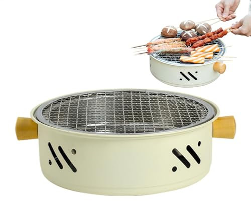 Barbecue pour la maison, poêle à charbon portable - Petit barbecue électrique au charbon de bois | Appareils ménagers antiadhésifs, gril de Camping coréen sans fumée pour jardin et maison