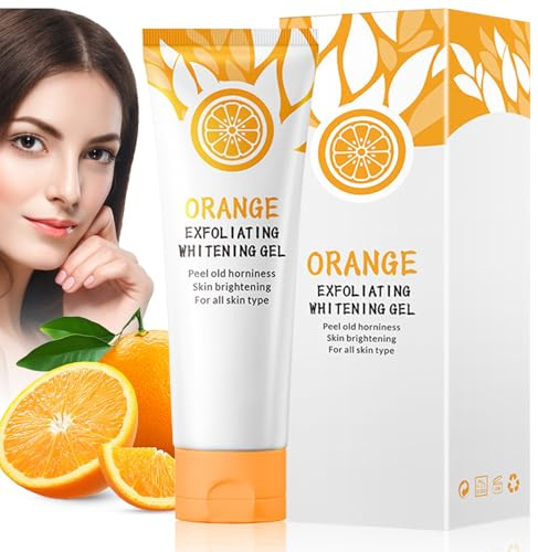 Gel Enzyme Exfoliante de Naranja Natural, Gel Exfoliante para Mujer, Orgánico Exfoliante Facial Limpiador para Todo Tipo de Pieles, Hidrata, Reduce Las Arrugas y Elimina Las Manchas Oscuras, 50g