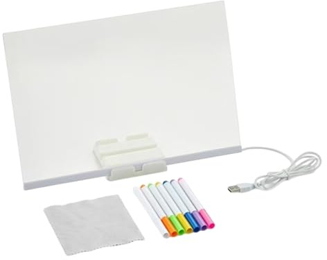 Mppchhn Pizarra LED de Dibujo para Niños | Tablero de Notas Borrable con Luz - Herramienta Portátil De Pintura Borrable Para Aula, Hogar, Escuela Infantil Y Suministros De Escritura Para Niños