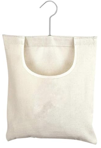 Borsa per mollette - Borsa per mollette in tela, porta molletta in rete