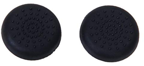 Paar Joystick Thumbstick Kappe Kappen für PlayStation 4 PS4 Controller - Schwarz