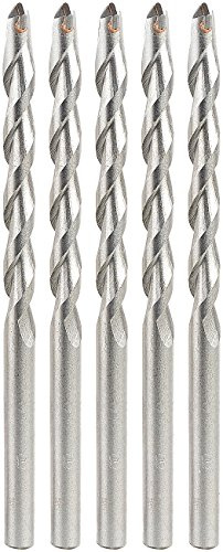 AGT Steinbohrer-Sets: Beton-Bohrer-Set für Schlag- und Drehbohrer, 8 mm, 5 Stück (Mauerbohrer, Bohrfutter, Werkzeug)