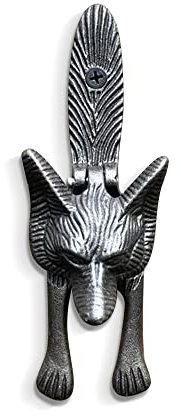 CAST Iron Front Door Fox Door Knocker | Handmade Front Door Knocker | Hand Door Knocker | Fox Door Knocker | Loud Door Knocker | Antique Style Victorian Fox cub Door Knocker