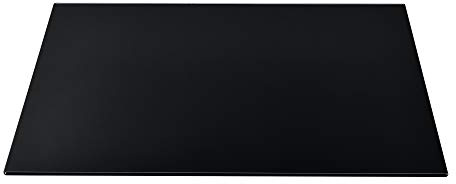 [neu.haus] Glasplatte 'Glasgow' 100x62cm Eckig Schwarz Glasscheibe Tischplatte ESG Glas Kaminplatte Kaminglas DIY Tisch