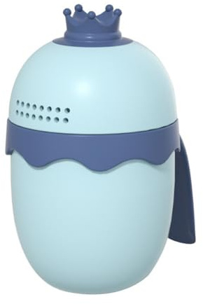 Miss-shop Haarwaschbecher,Kinder Baby Shampoo Cup Spülbecher Wasserfall Bad Rinser Becher Bad Duschbecher Shampoo Rinser Krug Flusher Cup Schutz Augenspülbecher für Kinder und Ältere, Blue
