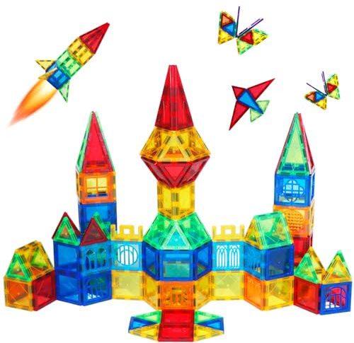 Magblock 32 blocchi magnetici magnetici per bambini blocchi magnetici regalo per ragazzi ragazze 3-8 | giocattoli da costruzione STEM