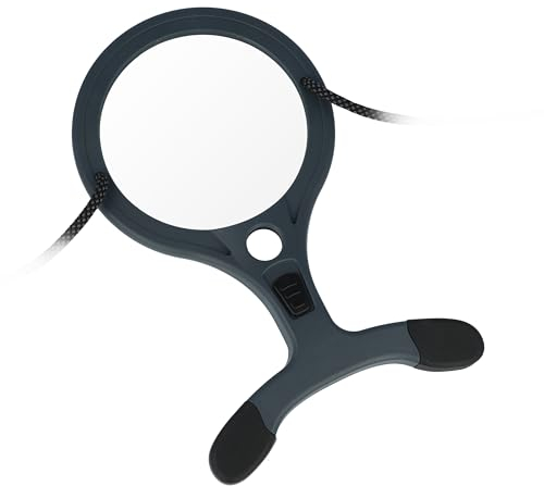 Carson Lumé-Serie 2X Freihandlupe mit 7X Spotlinse, COB LEDs und Zwei Helligkeitsstufen - ideal für Hobbys wie Nähen, Lesen und Basteln (AS-70)