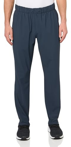 Skechers Pantaloni Sportivi da Uomo Gostretch Ultra Tapered Pant, Blu Navy/Carbone, L