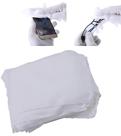 Mikrofiber dammduk, 100 st påse 6-tums telefon LCD-reparation Ren trasa Antistatisk mikrofiber renrumstorkar för telefonlins glasögon Daglig skötsel